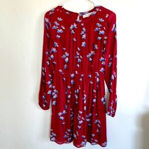 Loft Flower print dress Sz XS